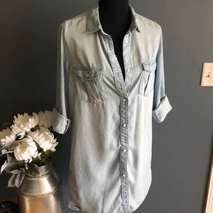 H&M Denim Button Down Dress/ Shirt